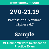 Free VMware VCP-DCV 2020 Sample Questions and Cert Prep Guide | VMExam