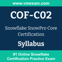 Snowflake COF C02 Certification Exam Syllabus and Study Guide VMExam