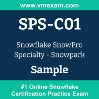 SPS-C01 Braindumps, SPS-C01 Exam Dumps, SPS-C01 Examcollection, SPS-C01 Questions PDF, SPS-C01 Sample Questions, SnowPro Specialty - Snowpark Dumps, SnowPro Specialty - Snowpark Official Cert Guide PDF, SnowPro Specialty - Snowpark VCE, Snowflake SnowPro Specialty - Snowpark PDF