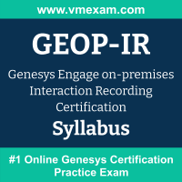 GEOP-IR Dumps Questions, GEOP-IR PDF, Engage on-premises Interaction Recording Exam Questions PDF, Genesys GEOP-IR Dumps Free, Engage on-premises Interaction Recording Official Cert Guide PDF, Genesys Engage on-premises Interaction Recording Dumps, Genesys Engage on-premises Interaction Recording PDF