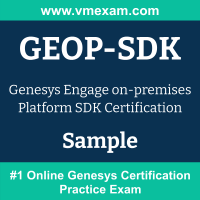 GEOP-SDK Braindumps, GEOP-SDK Exam Dumps, GEOP-SDK Examcollection, GEOP-SDK Questions PDF, GEOP-SDK Sample Questions, Engage on-premises Platform SDK Dumps, Engage on-premises Platform SDK Official Cert Guide PDF, Engage on-premises Platform SDK VCE, Genesys Engage on-premises Platform SDK PDF