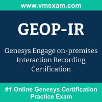 GEOP-IR: Genesys Engage on-premises Interaction Recording Certification