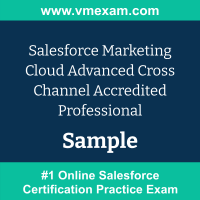 Marketing Cloud Advanced Cross Channel Exam Dumps, Marketing Cloud Advanced Cross Channel Examcollection, Marketing Cloud Advanced Cross Channel Braindumps, Marketing Cloud Advanced Cross Channel Questions PDF, Marketing Cloud Advanced Cross Channel VCE, Marketing Cloud Advanced Cross Channel Sample Questions, Marketing Cloud Advanced Cross Channel Official Cert Guide PDF, Salesforce Marketing Cloud Advanced Cross Channel PDF